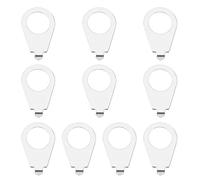 EMSea 10pcs Plaque de Pointeurs Bouton de Guitare Compatible avec Gibson Les Pauls Indicateurs de Position Bouton de Guitare Électrique Pièces d'Instrument 10mm ID 14mm OD, Argent