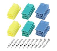 EMSea 2 Ensembles Boîtier de Connecteur Mini ISO pour Autoradio avec Broches pour Ligne de Changeur de CD Kit de Réparation Connecteur de Prise de Bornier aux Dab Mini ISO