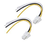 EMSea 2 Faisceaux de Câbles pour Haut-parleurs d'amplificateur de Voiture à 4 Broches 14 Cm Compatible avec Alpine Audio Amplificateurs