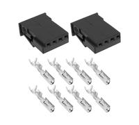 EMSea 2 Pièces Connecteur de Faisceau de Capteur MQS Automobile à 4 Broches Compatible avec BMW OE 8377234 968813-1 avec Bornes 16,7 X 12,3 Mm Prise de Faisceau de Capteur électrique Automobile