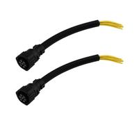 EMSea 2 Pièces Connecteurs 6/7 Broches pour Feux Arrière Femelles de Réparation Pièce de Rechange 967650-1 962999-1 828905-1 Compatible avec MAN Compatible avec DAF Sprinter Luton