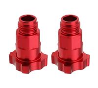 EMSea 2 Pièces M16x1,5 mm Filetage Externe PPS Connecteur de Pistolet de Pulvérisation en Alliage D'aluminium Rouge Compatible avec DeVilBiss Compatible avec GTI Pro-Lite Compatible avec DV1 PPS