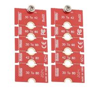 EMSea 2 Pièces M2 M.2 NGFF NVME Adaptateur d'extension de Longueur de Boîtier d'ordinateur 2230 2242 2260 2280 Support D'adaptateur pour Boîtier D'ordinateur Rouge avec Vis