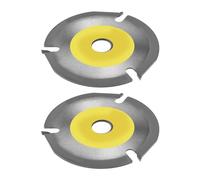 EMSea 2 pièces TCT disque de lame de scie circulaire à bois 125mm 22.23mm alésage arbre 3T lame de scie pour meuleuse d'angle sculpture sur bois/sculpture/façonnage/rainurage et coupe
