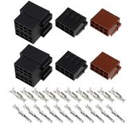 EMSea 2 Sets 16 Broches Adaptateur de Câble Câblage Audio de Voiture Adaptateur de Métier à Tisser de Radio Stéréo de Voiture Connecteur de Terminal ISO 16 Broches pour Réparer Le Connecteur ISO