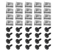 EMSea 20pcs Kit de Clips Vis et d'écrou, Garde-boue de Passage Roue Compatible pour Voiture N90775001