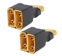 EMSea 2pcs Adaptateurs de Série 1 Femelle vers 2 Mâles Série XT90 Connecteurs Femelles vers Mâles Adaptateurs pour Quadricoptères Multirotors