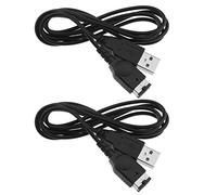 EMSea 2pcs Câble de Chargeur d'alimentation USB Compatible avec Nintendo NDS/Gameboy Advance SP Câble de Charge USB Accessoires de Plomb, Noir