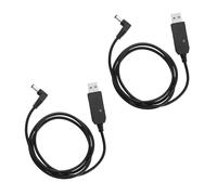 EMSea 2pcs Câble de Chargeur USB pour Talkie-walkie Interphone Cordon de Chargement USB Câble d'alimentation pour Talkie-walkie Compatible avec Baofeng UV-5R UV-82 UV-9R Plus