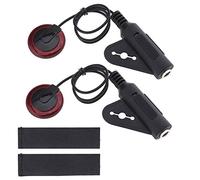 EMSea 2pcs Micro Piézo Transducteur de Microphone à Contact Piézo-électrique avec Câble 1/4 Femelle Jack 12 pouces Adhésif pour Guitare Banjo Ukulélé Violon Mandoline Violoncelle Harpes Kalimba