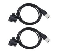 EMSea 2pcs Montre Chargeur Câble Remplacement Compatible avec Huawei Honor Band 5/4/3/3 Pro/2/2 Pro Câble de Charge Noir 100cm