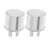 EMSea 2pcs Relais de Clignotants 2 Broches 12V 20A 47W pour Fixation des Clignotants et des Problèmes de Clignotement des LED Voitures Classiques Moto Vans Vieux Camions