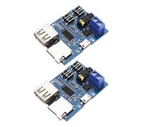 EMSea 2PCS TF Carte U Disque Module de Lecteur Décodeur MP3 avec Amplificateur Audio Module Décodage Audio Micro USB 5V Alimentation