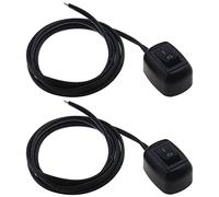 EMSea 2pcs Voiture Goutte d'eau Forme Pâte Type Bouton Interrupteur DC12-24V Off/on Bouton Poussoir pour Néons Diodes Électroluminescentes Pièces Automobiles Longueur 100cm