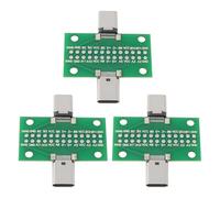 EMSea 3 Pi¨¨Ces Carte de Test USB-C Male vers Femelle pour Tester Les Lignes de Donn¨¦ES USB Et Les Produits ¨¦lectroniques DIY