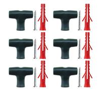 EMSea 30pcs Clip de Clôture Murale Fixation, Kit avec Vis d'ancrage pour Cadre de Fil du Poulet