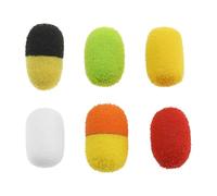 EMSea 40pcs Leurre de Pêche à La Carpe 12mm x 8mm Perle de Pêche Leurre en Mousse Leurre à Cheveux Souples Appâts Boule Artificielle Perles Mangeoire Appâts de Carpe Artificiels Couleur Mixte