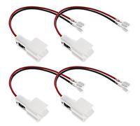 EMSea 4pcs Faisceaux de Câblage Haut-Parleur de Voiture Compatible avec Dokker Logan 2 Lodgy Sandero 2 Note Qashqai Adaptateur de Fil de Haut-Parleur Audio Klaxon Connecteur de Câble