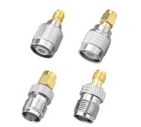 EMSea 4pcs Kit de Connecteurs SMA vers TNC Adaptateur de Connexion SMA vers TNC Adaptateur de Connecteur SMA vers TNC pour Antennes FPV Câbles d'extension Câbles Coaxiaux Appareils sans Fil