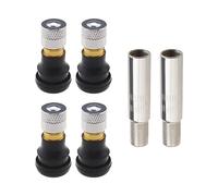 EMSea 4pcs Valves sans Chambre à Air pour Scooter et 2pcs Prolongateurs de Tige Soupape Compatible avec Ninebot Max G30 Compatible avec Xiaomi M365 et M365 Pro Trottinettes