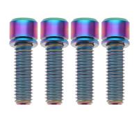 EMSea 4PCS Vis en Titane pour Vélo M6 X 20 Mm pour étrier de Disque de Vélo de Route VTT Et VTT 26,3 X 8,7 Mm