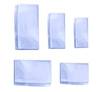 EMSea 500pcs Sacs Thermorétractables Transparents Film d'emballage en PVC pour l'emballage de Savon Bougie Petit Cadeau Petites Télécommandes, 5 Tailles (100pcs Chaque Taille)