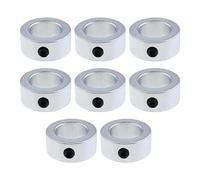 EMSea 8pcs Colliers d'arbre 20mm Bagues de Réglage Anneau de Positionneur Bague Galvanisée Colliers d'arrêt de Profondeur avec Vis à Six Pans Creux M6 pour Chariot à Main Arbre de Camion