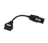 EMSea Adaptateur de Scanner de Diagnostic 1Pc OBD2 Femelle 16 Broches Câble vers OBD1 30 Broches Mâle Compatible avec Iveco Les Camions Câble de Diagnostic Noir