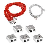EMSea Bloc de chauffage en aluminium pour imprimante 3D 12 V 40 W Cartouche céramique Chauffage 6 x 20 mm Tête unique avec câble et thermistance NTC 100 K Kit d'outils d'assemblage 15 pièces