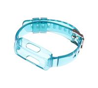 EMSea Bracelet de montre compatible avec Fitbit Luxe/Inspire HR/Inspire 2/Ace 2/Ace 3 Smartwatch Tracker Bracelet de rechange en TPU Bleu transparent