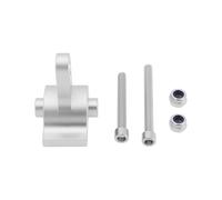 EMSea Bras de Liaison Sup¨¦Rieur Arri¨¨re pour Voiture T¨¦l¨¦Command¨¦e Compatible avec Axial Ch?ssis LCG SCX10 III AR45P 1/10 RC Crawler (Argent)