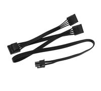 EMSea Câble adaptateur 6 broches vers 3 x 4 broches IDE Molex pour disque dur compatible avec le module d'alimentation Seasonic X-1050XM2 X-1250XM2 SS-660