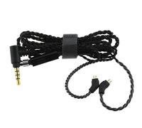 EMSea Câble d'écouteur Intra-auriculaire OFC en Cuivre sans Oxygène à Double Broche Détachable avec Microphone Prise 3,5mm Connecteur 0,78mm à 2 Broches Câble de Mise à Niveau des Écouteurs