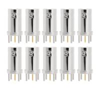 EMSea Lot de 10 Connecteurs RF Coaxiaux BNC Femelles Droits ¨¤ Quatre Broches 50 Ohms Adapt¨¦s ¨¤ L'installation sur PCB