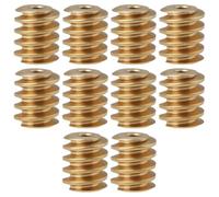 EMSea Lot de 10 Engrenages à Vis sans Fin en Laiton M0.4 Diamètre 5 Mm Longueur 6 Mm Alésage 1,5 Mm avec Les Trains Miniatures Filetage à Droite