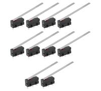 EMSea Lot de 10 micro-interrupteurs miniatures à levier V4 SPDT 55 mm 3 broches 5 A 250 VAC pour équipement électrique