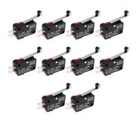 EMSea Lot de 10 Micro-interrupteurs V-156-1C25 15 A 125/250 V CA ¨¤ Levier ¨¤ Charni¨¨re
