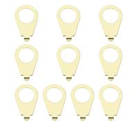 EMSea Lot de 10 pointeurs de poignée de guitare compatibles avec Gibson Les Pauls Guitare électrique Indicateurs de position Pièces d'instrument 10 mm ID 14 mm OD Doré