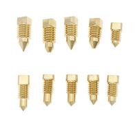 EMSea Lot de 10 vis de purge de radiateur de chauffage, contrôle fileté rotatif pour valve de purge, réduction de la pression de ventilation - Laiton