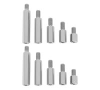 EMSea Lot de 10 vis hexagonales mâle-femelle en acier inoxydable M6 10 mm, 15 mm, 20 mm, 30 mm, 40 mm pour carte de circuit imprimé