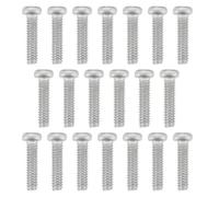EMSea Lot de 100 Vis à Tête Cylindrique en Acier Inoxydable 304 GB818 Micro Mini Bolt Petites Vis à Métaux pour Utilisations Commerciales Industrielles (M1,2 X 5 Mm)