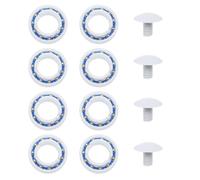 EMSea Lot de 12 accessoires de nettoyage de piscine - Robot de nettoyage de piscine C60 - Roulements à billes en plastique C55 - Boulons de roue en plastique compatibles avec robot de piscine Polaris