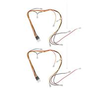 EMSea Lot de 2 Bornes de Micro-Interrupteur Arcade 0,187" Conversion 8 Broches/2 Broches vers 5 Broches Compatibles avec Sanwa 45 Cm