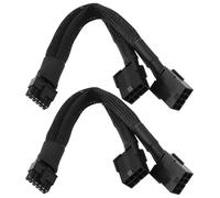 EMSea Lot de 2 Câbles Adaptateurs pour Carte Graphique Hôte D'ordinateur 12 Broches vers Double 8 Broches Compatible avec Nvidia RTX 3080 3090