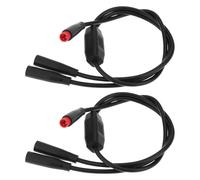 EMSea Lot de 2 câbles d'extension de vélo à 2 broches M6 mâle vers femelle 40 cm pour capteur de vélo électrique