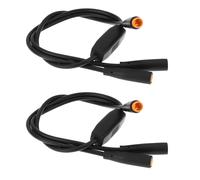 EMSea Lot de 2 câbles d'extension de vélo à 3 broches M6 mâle vers femelle 40 cm pour capteur de vélo électrique
