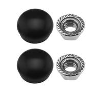EMSea Lot de 2 cache-écrous de bras d'essuie-glace avant 1J0955205A/133955435/955203005 compatibles avec VW Transporter T4 T5 T6