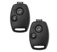 EMSea Lot de 2 clés de Rechange à 2 Boutons compatibles avec Honda Civic Jazz CRV Insight Record Fit Frv avec Peau de clé Noir
