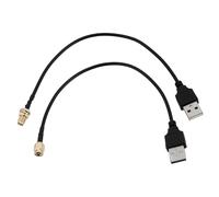 EMSea Lot de 2 connecteurs de câble coaxial SMA mâle/femelle vers USB RG174 Longueur 20 cm pour équipement électronique de débogage de signal de transmission d'équipement sans fil