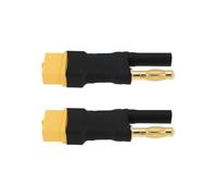 EMSea Lot de 2 connecteurs XT60 femelle vers mâle HXT 4 mm compatibles avec LiPo pour projets RC